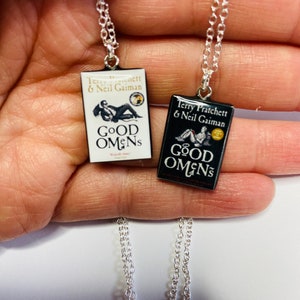 Miniature book necklaces - sterling silver - elegant and classy!