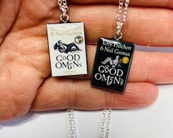 Miniature book necklaces - sterling silver - elegant and classy!