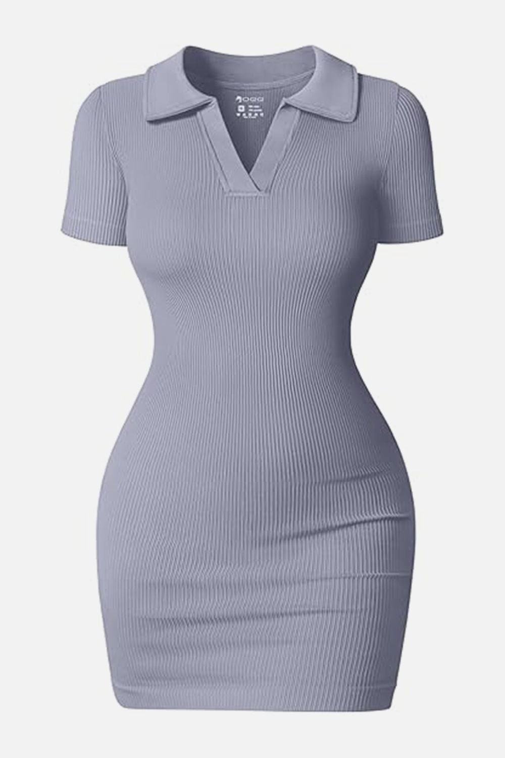 Johnny Collar Half Sleeve Denim Dress