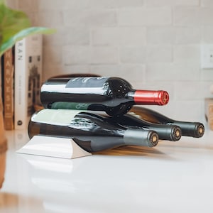 Small chrome wine rack top