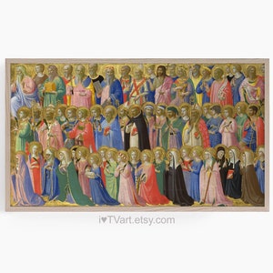 Frame TV Catholic Art All Saints Day Screensaver November 1 All Souls Day Fra Angelico The Forerunners of Christ with Saints and Martyrs