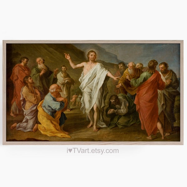 Frame TV Resurrection Jesus Christian Catholic TV art Easter Art Jesus Samsung Frame TV Art The Resurrection of Christ Instant Download