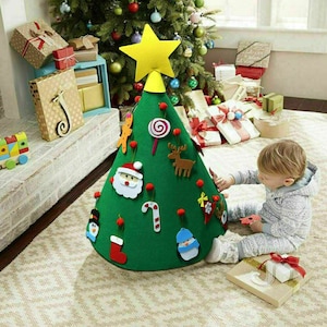 3D Cone Christmas Tree for Kids - Christmas Tree Gift for Children - Christmas Tree decorating activity