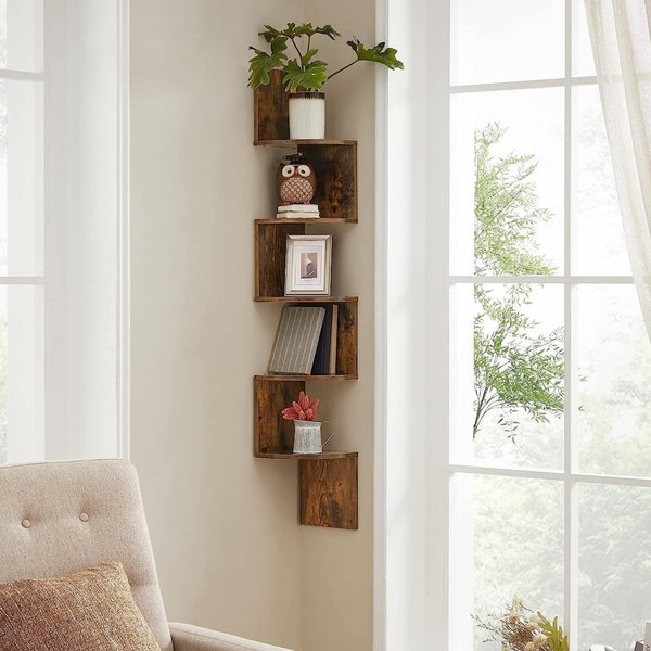 Floating Corner Shelves Etsy UK