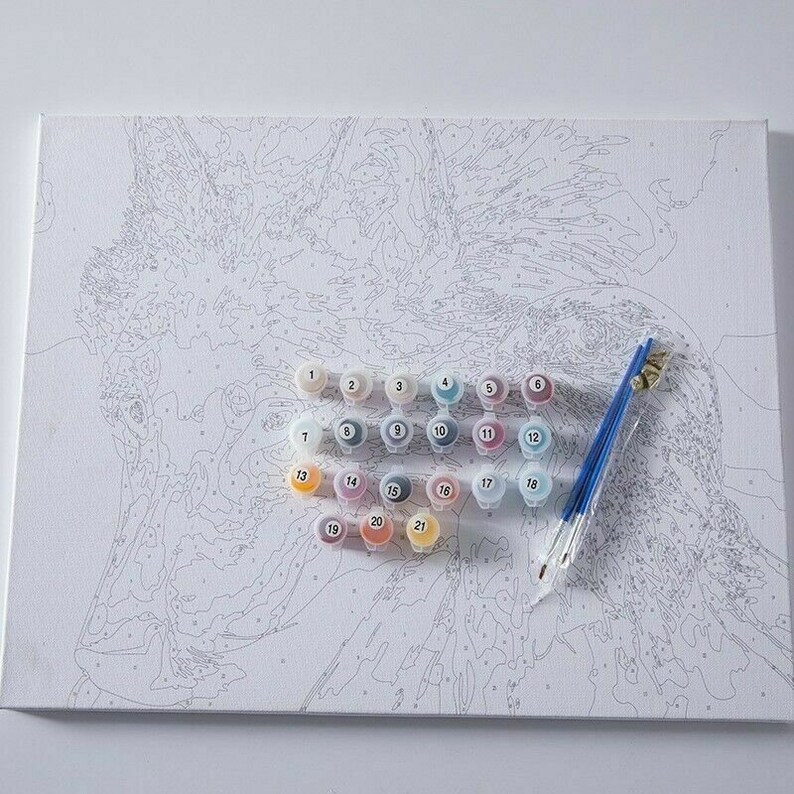 Painting by Numbers Kit French City Frameless DIY Oil Etsy UK