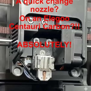 Elegoo Centauri Carbon Nozzle Adapter – Bambu A1/H2 Quick-Change