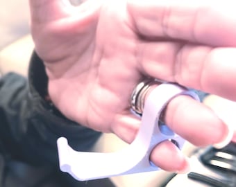 Ergonomic Phone Grip and Stand: Comfortable Left or Right Handed versions - Custom sizes EDC