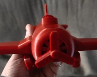 3D Printed Toy Airplane: Retractable Gear, Spin Propeller, Custom Colors
