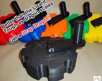 Strap Dragon Ratchet Strap Winder Organizer – Tougher than a lizard with Nylon & Polycarbonate construction, Heat‑Resistant, Vibrant