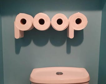 Funny 3D Printed "POOP" Toilet Paper Shelf: Gag Gift Bathroom Decor