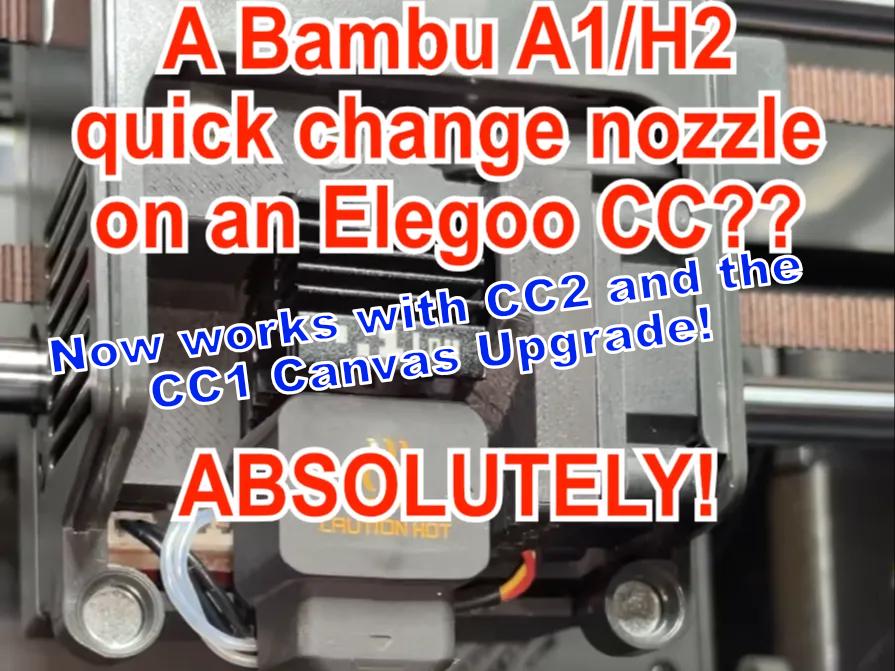 Elegoo Centauri Carbon / Centauri Carbon 2 Nozzle Adapter – Bambu