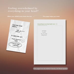 ADHD Planner Printable, Executive Function Workbook, Daily Routine ...