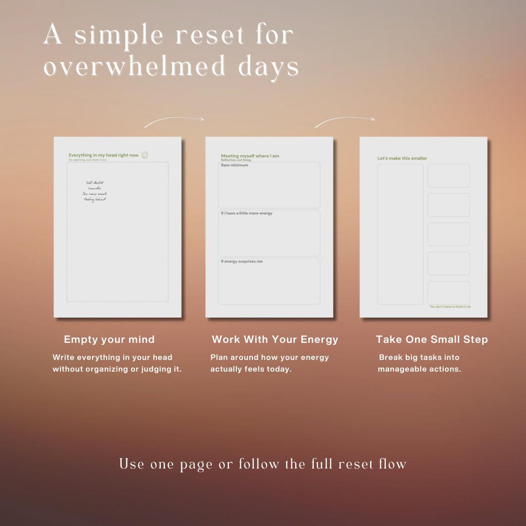 ADHD Planner Printable, Executive Function Workbook, Daily Routine ...