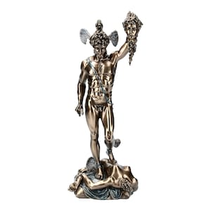 Perseus with the Head of Medusa Cold Cast Bronze & Resin Statue Sculpture 35 cm