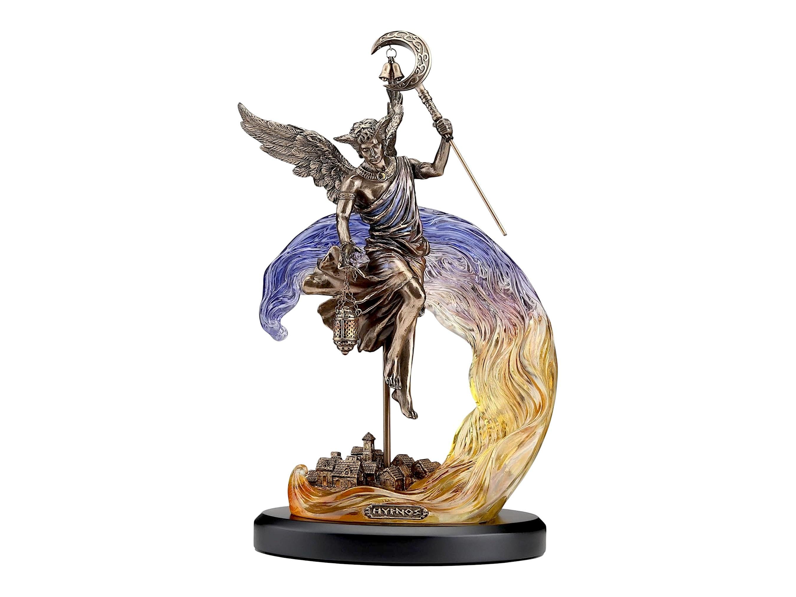 Hypnos Greek God of Sleep Cold Cast Bronze & Resin Statue Sculpture 33 cm