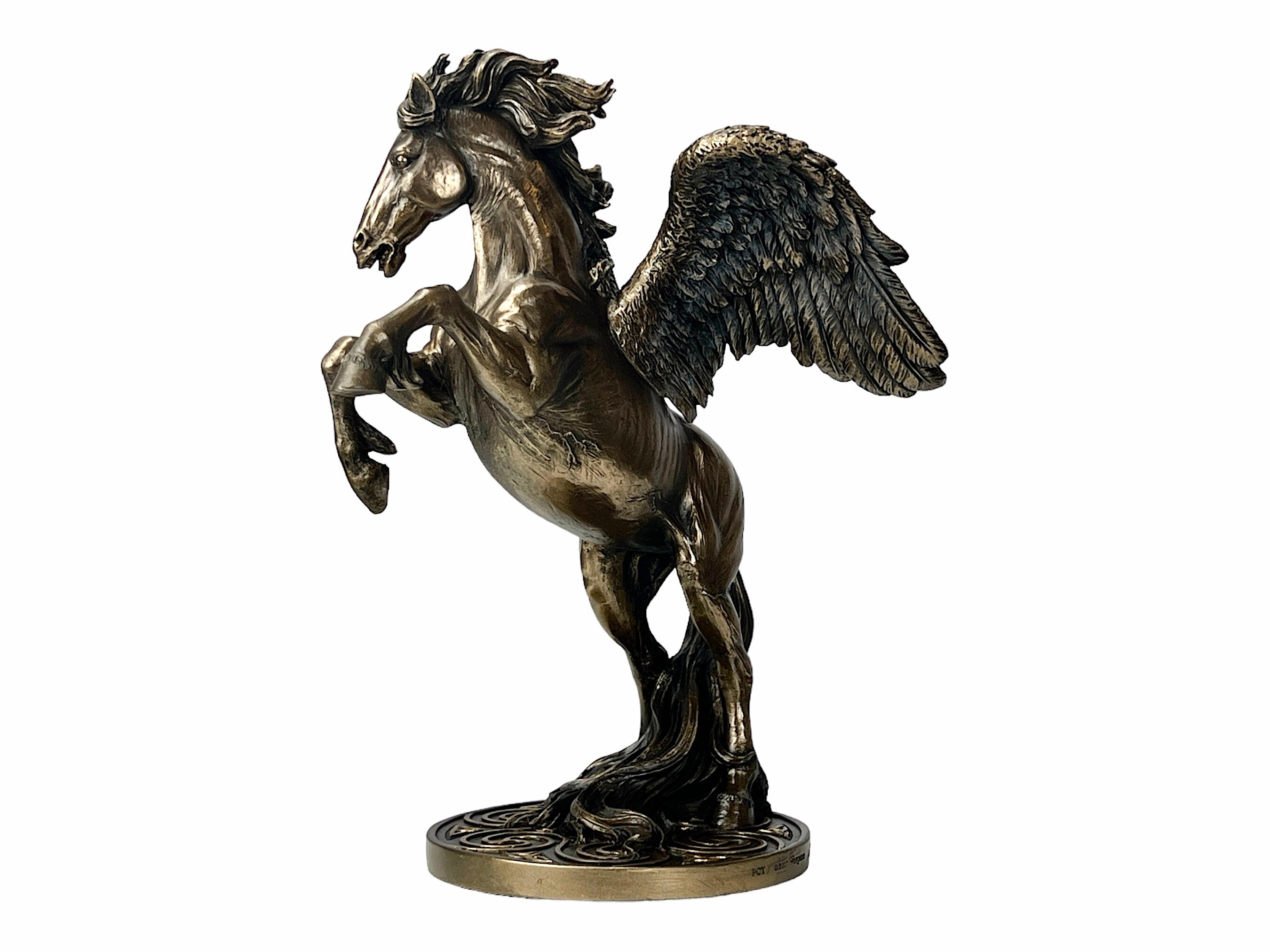 Pegasus Horse Statue - 11" Tall Greek Mythology Sculpture In Bronze Finish Polyresin 4 thumbnail image