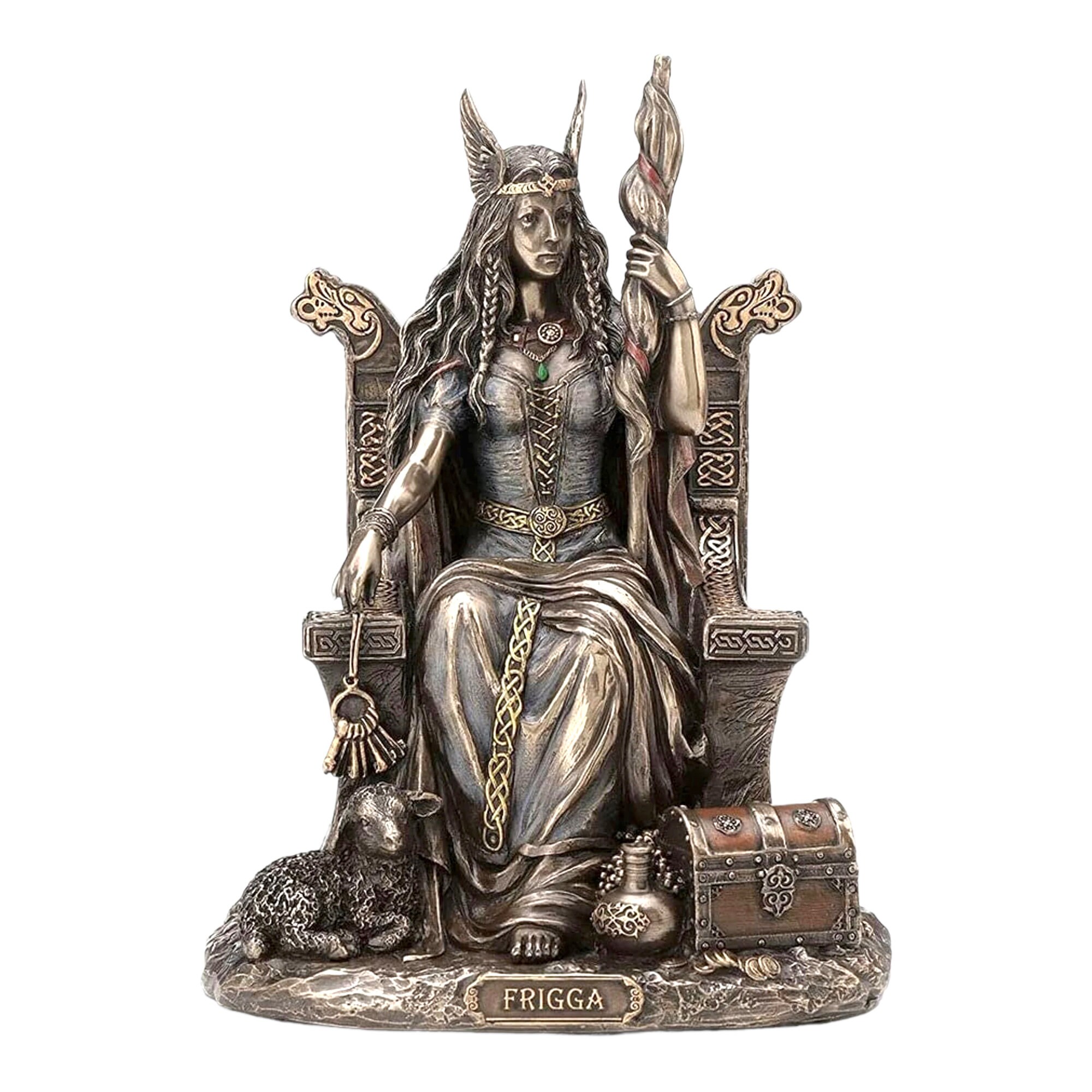 Frigga Assis Sur Le Trône