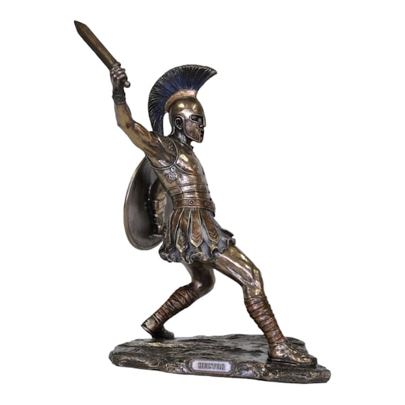 Hector Troy Prince Warrior Statue Cold Cast & Bronze Sculpture - Etsy