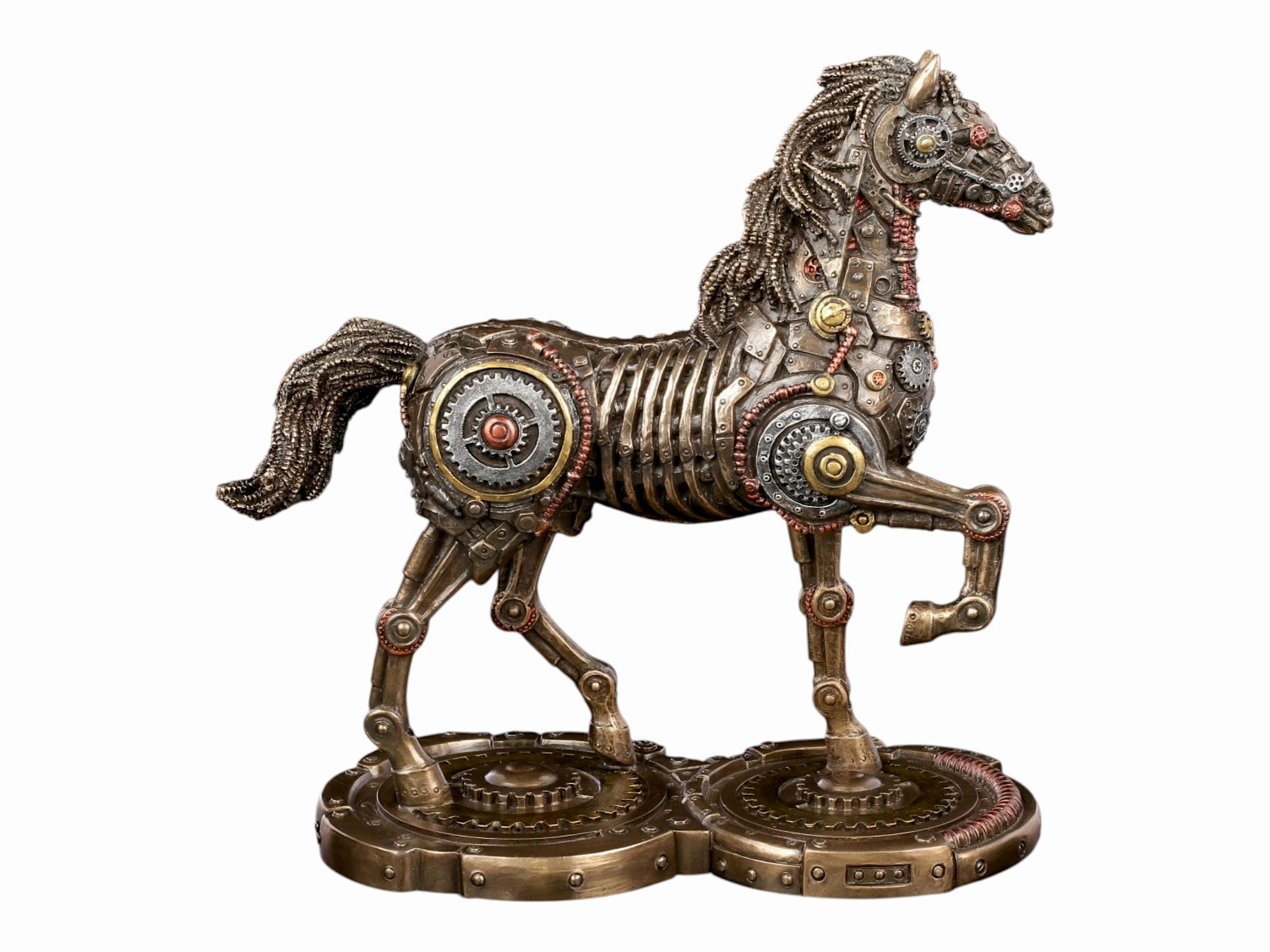 金メッキ 馬の彫刻 Amazon.co.jp: ゴールドの馬の像の置物、樹脂の馬の 
