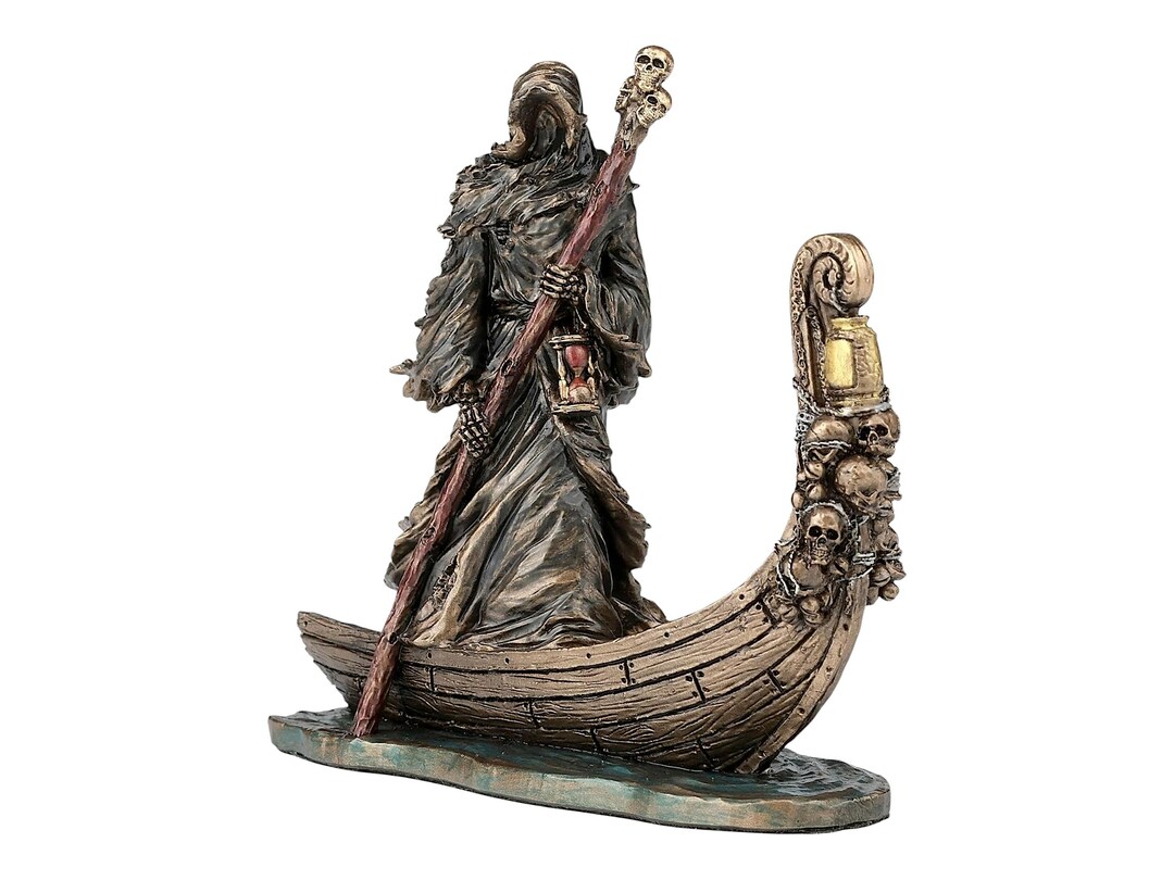 Charon Statue: Greek Mythology Ferryman of Hades, Cold Cast Bronze ...