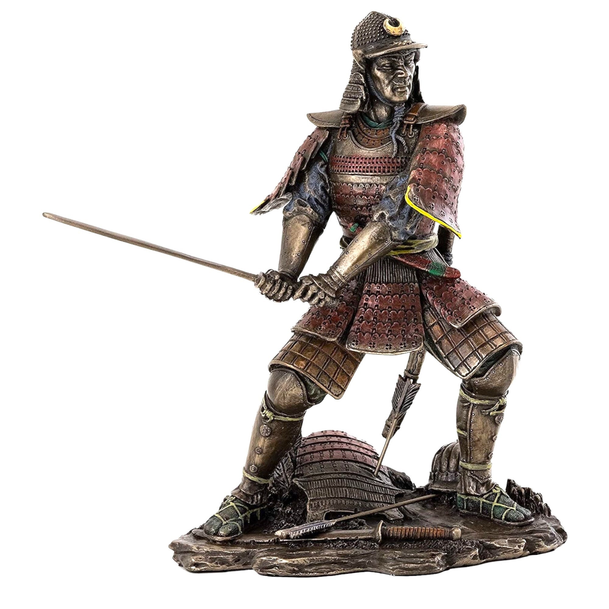 Medieval Japanese Samurai Hands Holding Sword Statue General Etsy