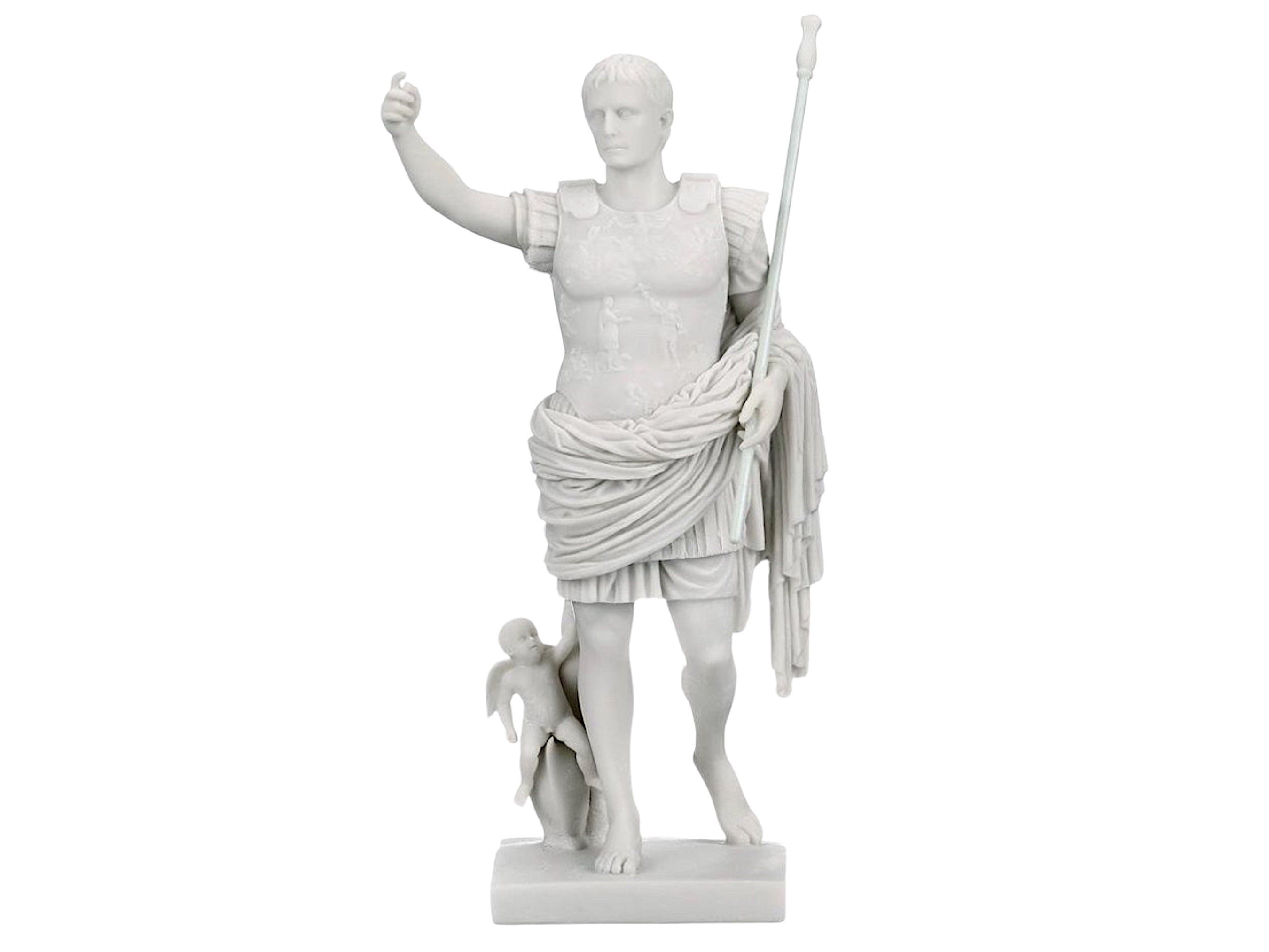 Caesar Augustus of Prima Porta Figurine Bonded Marble - Etsy Israel