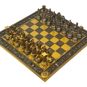 Schach Set Brett Parthenon Tempel & 32 Stück Parthenon Säule - .de