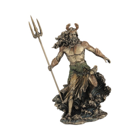 Neptune The God Of The Seas Sea Veronese Figure Art Antique Gift 12" 30 cm 
