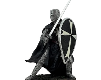 テンプル騎士団騎兵、十字軍騎士、1/18スケール（90 mm）、中世と