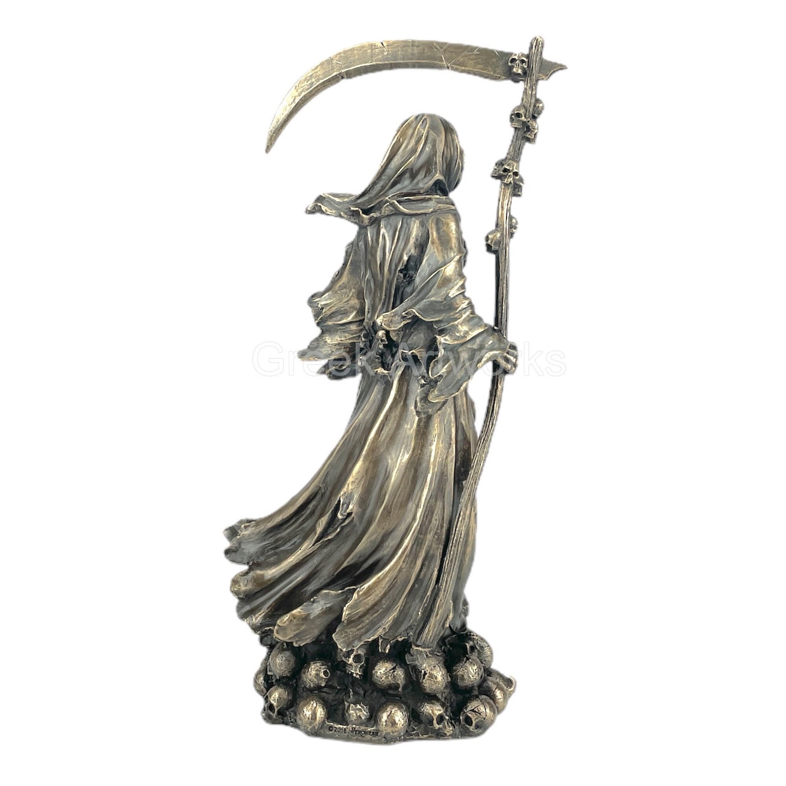 Charon With Scythe Ferryman of Hades Underworld Statue Sculpture Bronze ...