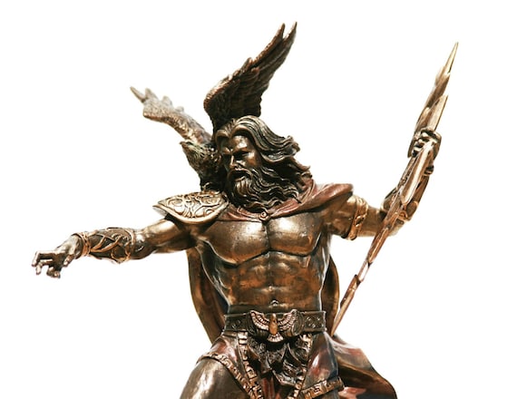 Veronese Design Sculpture en résine Fortuna la déesse grecque de la fortune et de la chance 16,5 cm Finition bronze coulé à froid