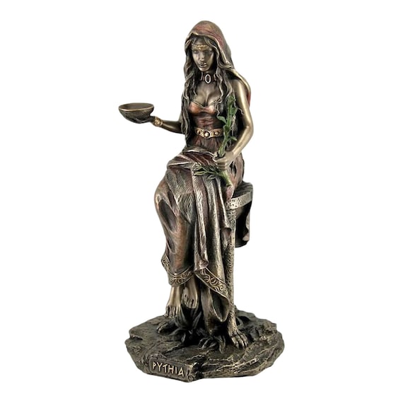 Pythia the Oracle of Delphi at the Temple of Apollo Cold Cast  