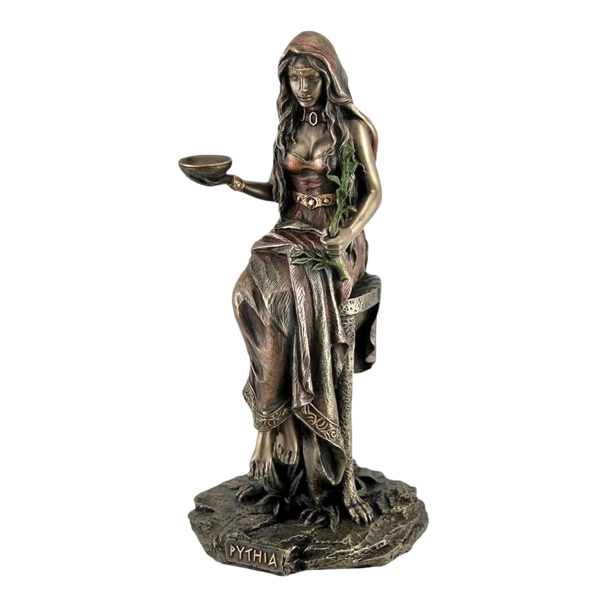 Pythia the Oracle of Delphi at the Temple of Apollo Cold Cast Bronze Statue  - Etsy