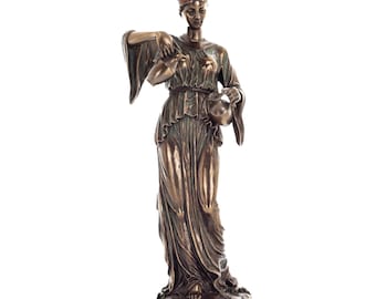 Rzeźba Temperance, odlew z brązu na zimno, mitologia grecko-rzymska, 11,02 cala
