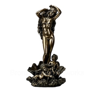 Large the Birth of Goddess Aphrodite Venus (William-Adolphe Bouguereau) Cold Cast Bronze & Resin Statue Sculpture 72 cm