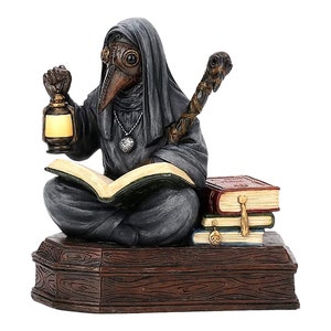 Mortician Apothecarius Steampunk Retro Plague Doctor Resin Statue Sculpture