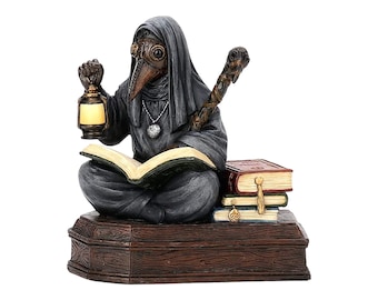 Mortician Apothecarius Steampunk Retro Plague Doctor Resin Statue Sculpture
