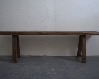 70" Long Slender Wood Bench