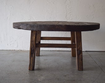 Made-To-Order: Large Round Solid Wood Coffee Table