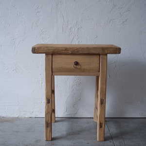 Made-To-Order: Small Accent Table with Drawer Antique-Inspired 24" L