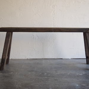 Made To Order: Slender Bench Dark Wood