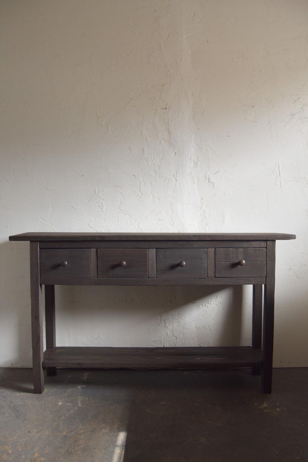 Large Table With Shelf and Drawers 58