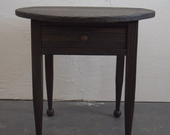 Made To Order: Round Accent Table With Drawer