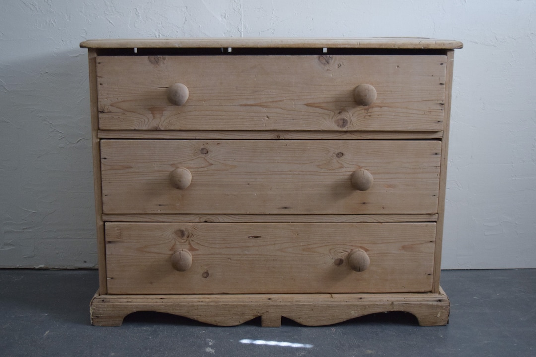 Very Old Solid Wood Antique Dresser Etsy