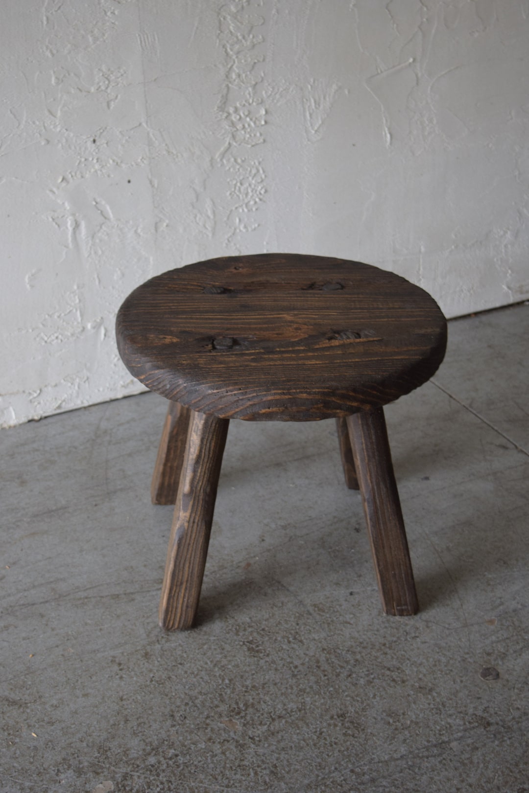 Made to Order: Small Round Accent Table Dark - Etsy