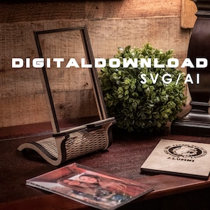 Phone Stand with built in Picture Frame - Digital Download Only