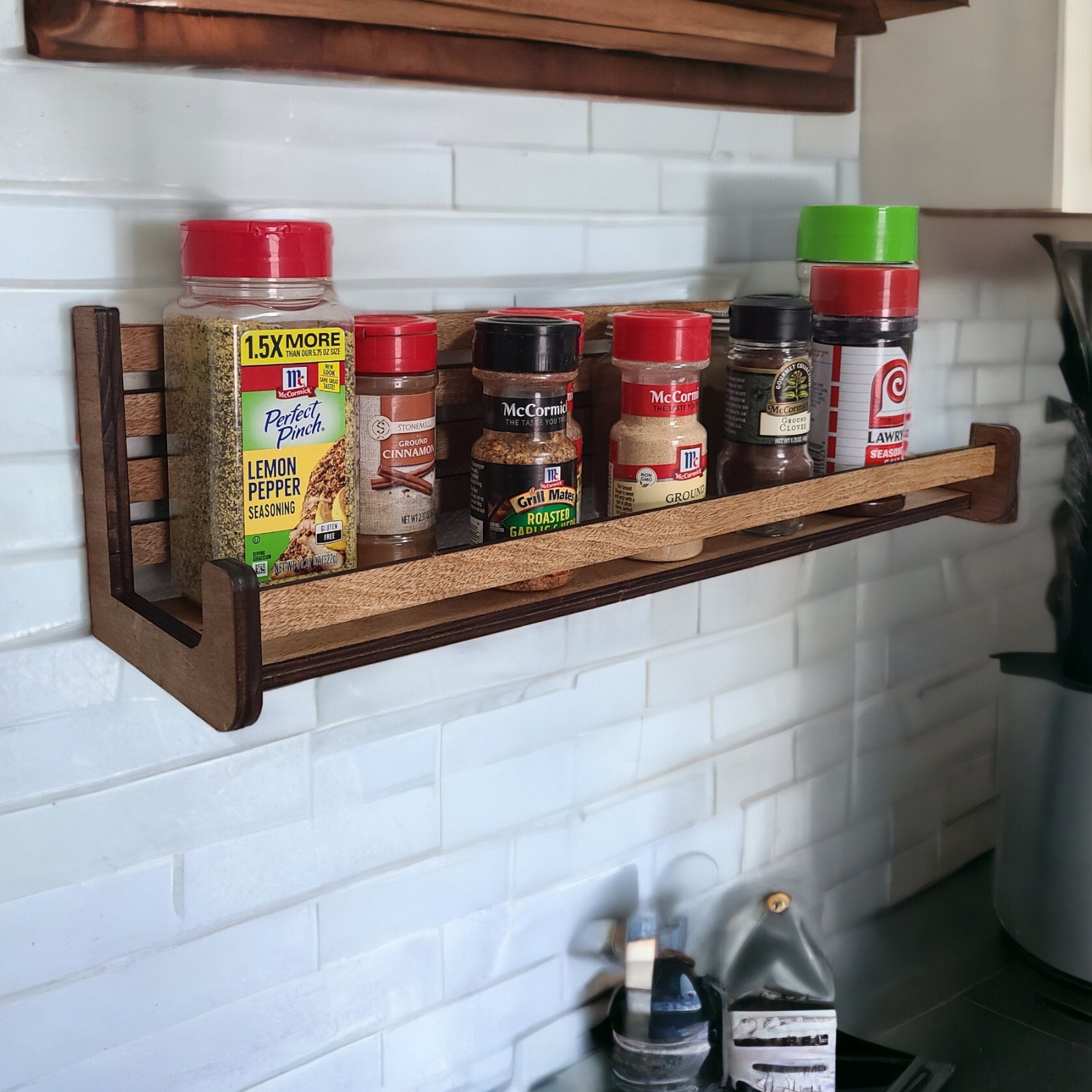 Spice Rack Spice Single Shelf Decor Shelf Customizable Shelf