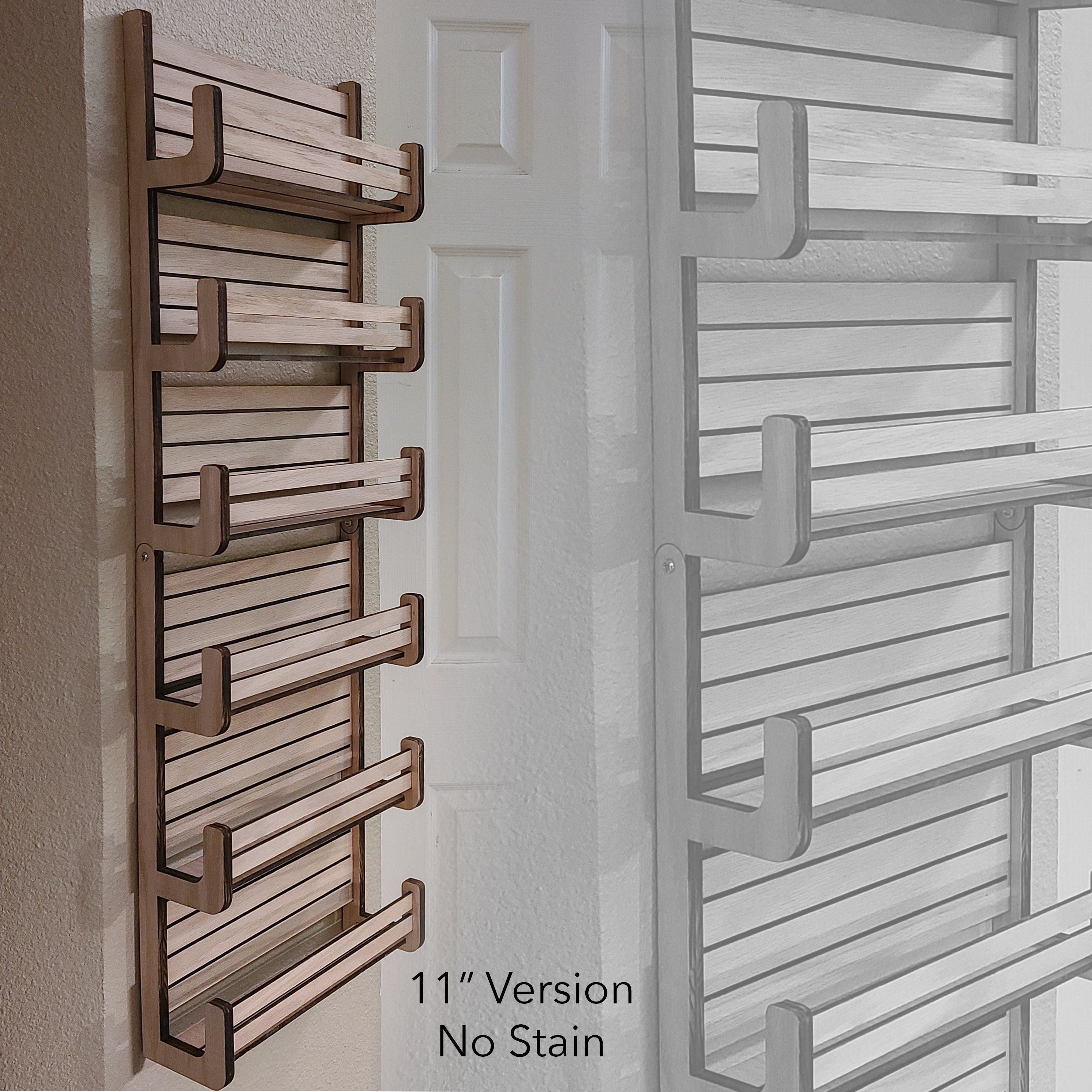 Large Hanging Wall Mount Spice Rack 2 Versions 11 X 36 and 18 X 36 Etsy