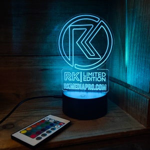 LED Light Up Display/Sign, Custom Night Light, Desk Lamp, Custom LED Sign, Office Sign image 9