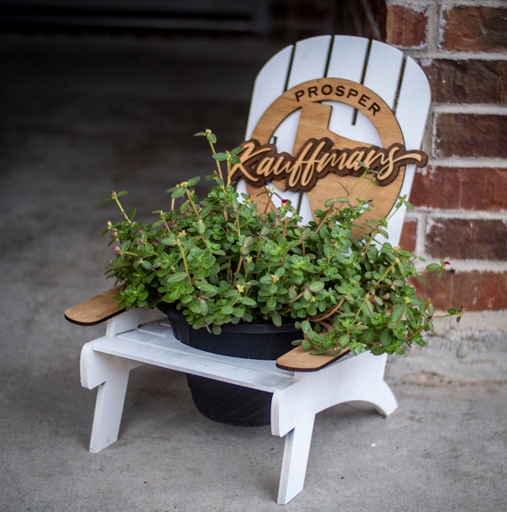 Large Planter Adirondack Chair for Porch, Deck, or Inside